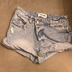 RSQ Women's Faded Blue Jean Shorts